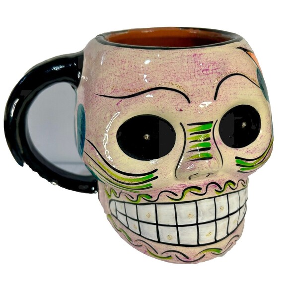 Sugar Skull Day Of The Dead Dia de los Muertos Coffee Mug - Picture 2 of 5